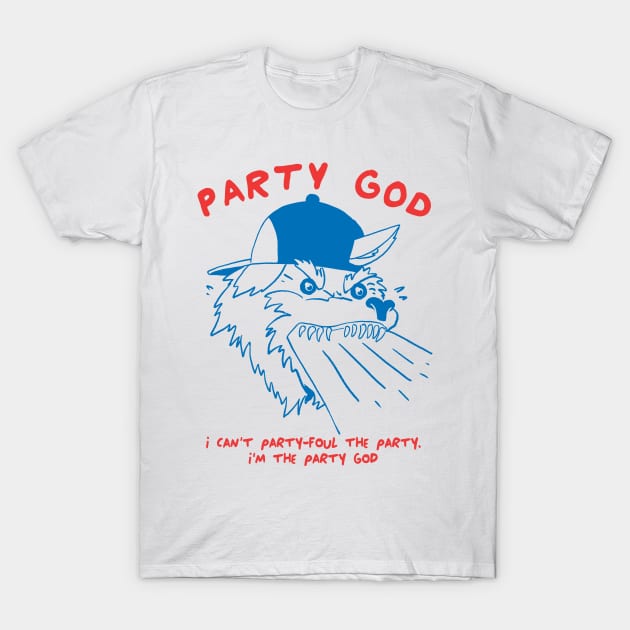 Party God T-Shirt by A Comic Wizard